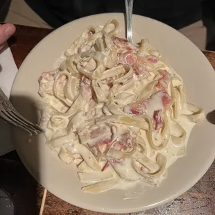 Fettuccine carbonara