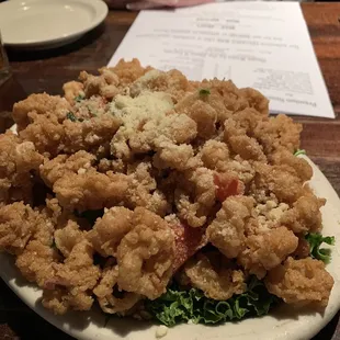 Calamari appetizer.