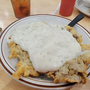 Chicken fried steak. Bring a friend, it's large.