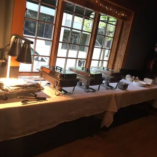 Buffet set up for my grandmas 99th birthday!!