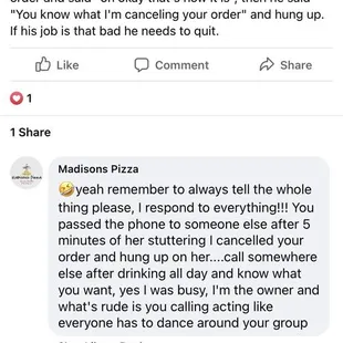 Terrible customer service from the owner!! His response to my Facebook review speaks for itself. Tourists beware, he is not a fan.