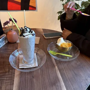 Oreo Shake and Sherbert