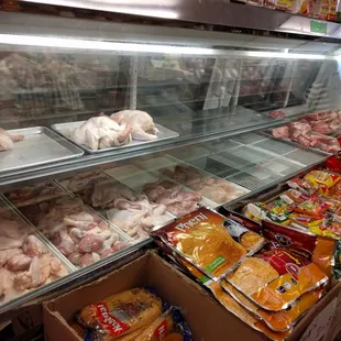 a variety of meats