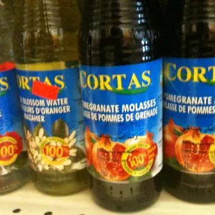 a row of bottles of water