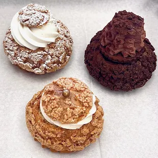 Choux (Vanilla, Caramel and Chocolate)