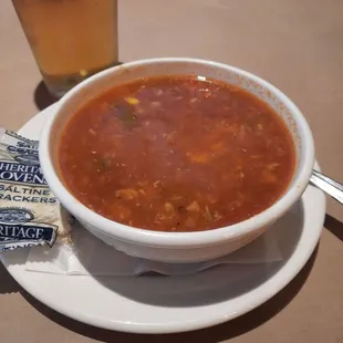 Bowl of Marylabd crab soup, $6.00