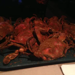 Jumbo crabs @ $78 a doz. ( definitely a steal )