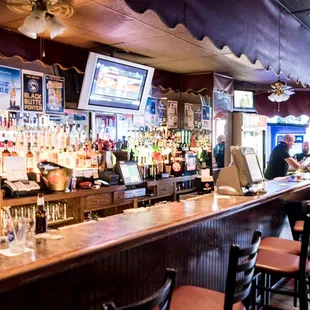 customers at the bar