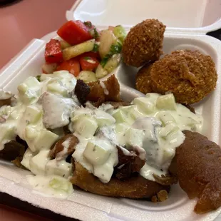 a plate of food