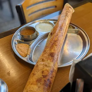 Tomato masala dosa