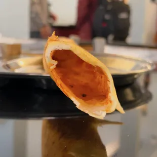 Inside of the Tomato Masala Dosa
