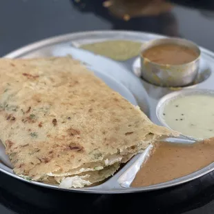 Onion Rava Masala Dosa