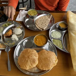 Onion masala dosa  Idly-Vada Combo  Masala Tea  Mango Lassi  Chapati Channa