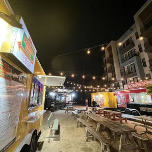 Outside food truck area