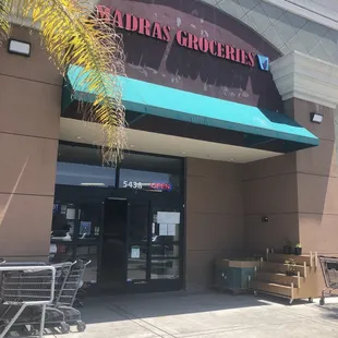 Entrance of grocery
