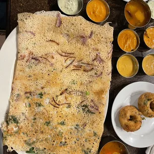 Onion Rava Masala Dosai (VGN)