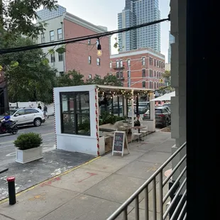 outside