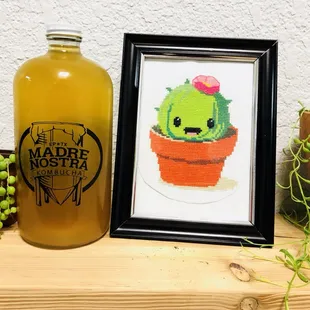 32oz growler on fresh Kombucha.