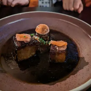 a plate of food on a table