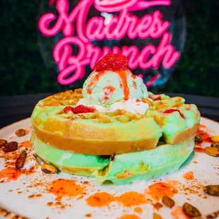 Pistachio Waffle