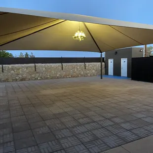 Patio for your outdoor events. Features its own entrance, its own restrooms and its own bar.