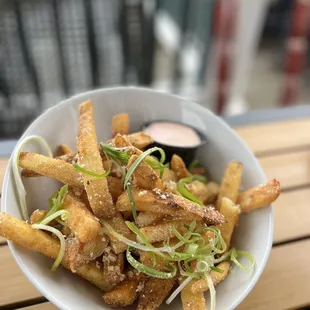 White truffle Parmesan fries ($9.95)  IG: @ohmyono