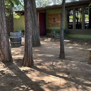 Looking towards the winery