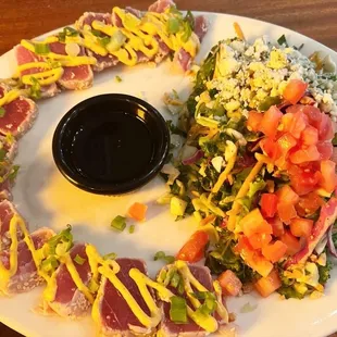 Spicy Ahi Tuna and Salmon Tartar