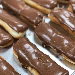 Cream Sticks.  Homemade chocolate with Homemade Marshmallow cream inside.  Delicious!