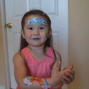 Bday girl loving her art work