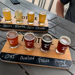 Flights on the patio