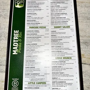 sushi and sashimi, menu