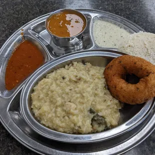 a plate of indian food