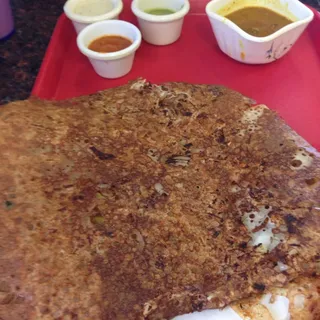 Onion Rava Masala Dosa