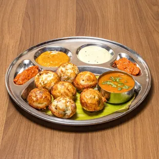 a plate of indian food