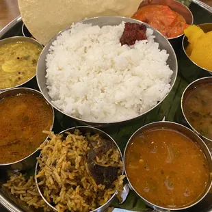 Bombay non-veg thali