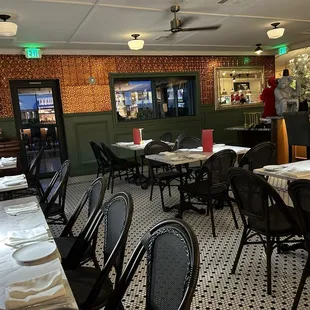 Seating in bar area