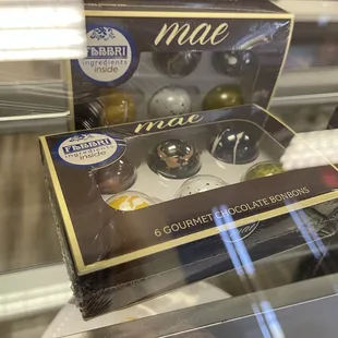 Close up of bonbon package