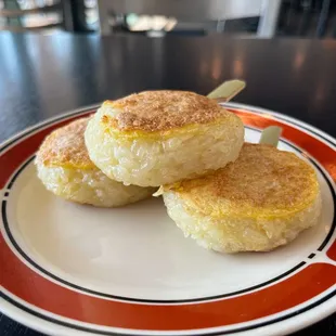 Khao Jee (grilled coconut sticky rice)