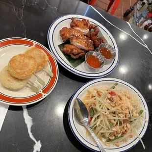 Traditional Set with upgraded Khao Jee (grilled coconut sticky rice)