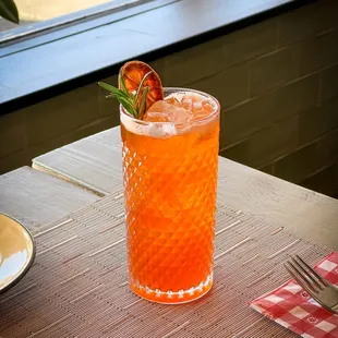 Mixed Drink: Jao Praya River. Graygoose, Bacardi, sapphire sapphire, Tequila, Triple Sec, S&amp;S, Lime, Thai Tea