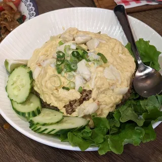 Egg Lava Crab Fried Rice