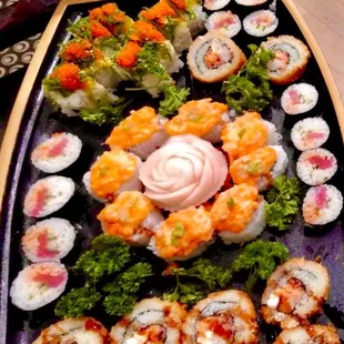 sushi, food, sashimi, sushi and sashimi