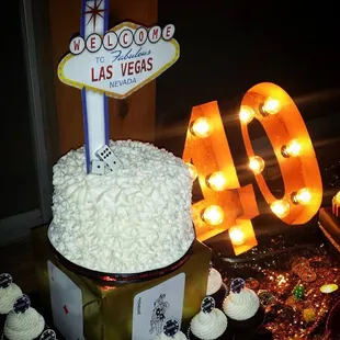 a las vegas themed birthday cake