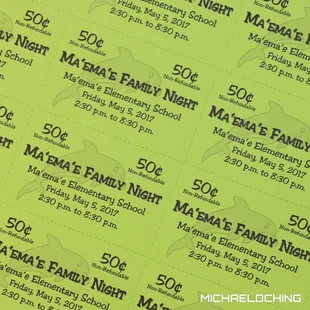 Maemae Elementary Family Night 2017