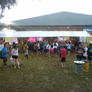 Some of the food stalls