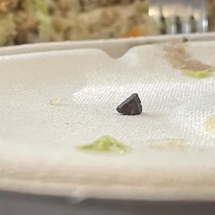 The rock I found in my food