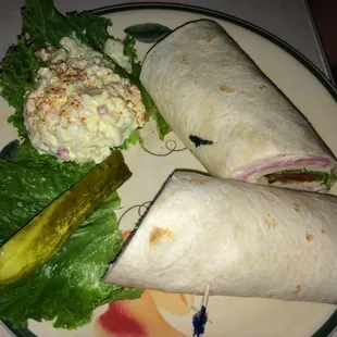 Summit Club Wrap with Homemade Potato Salad