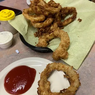 Start with onion rings!
