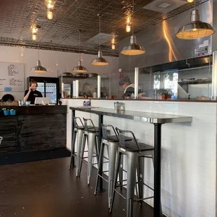 Counter and kitchen